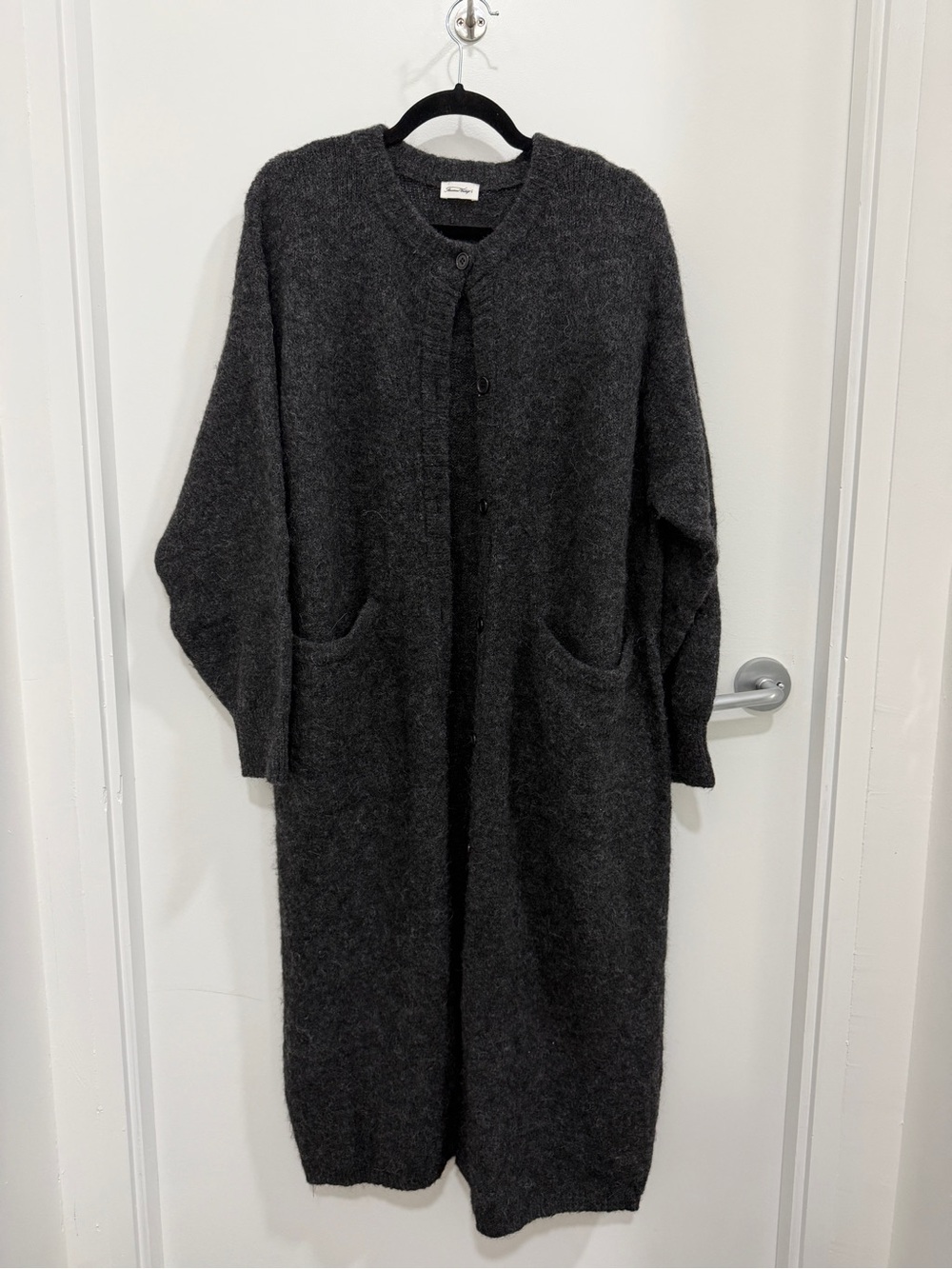 American Vintage Charcoal Knit Cardigan